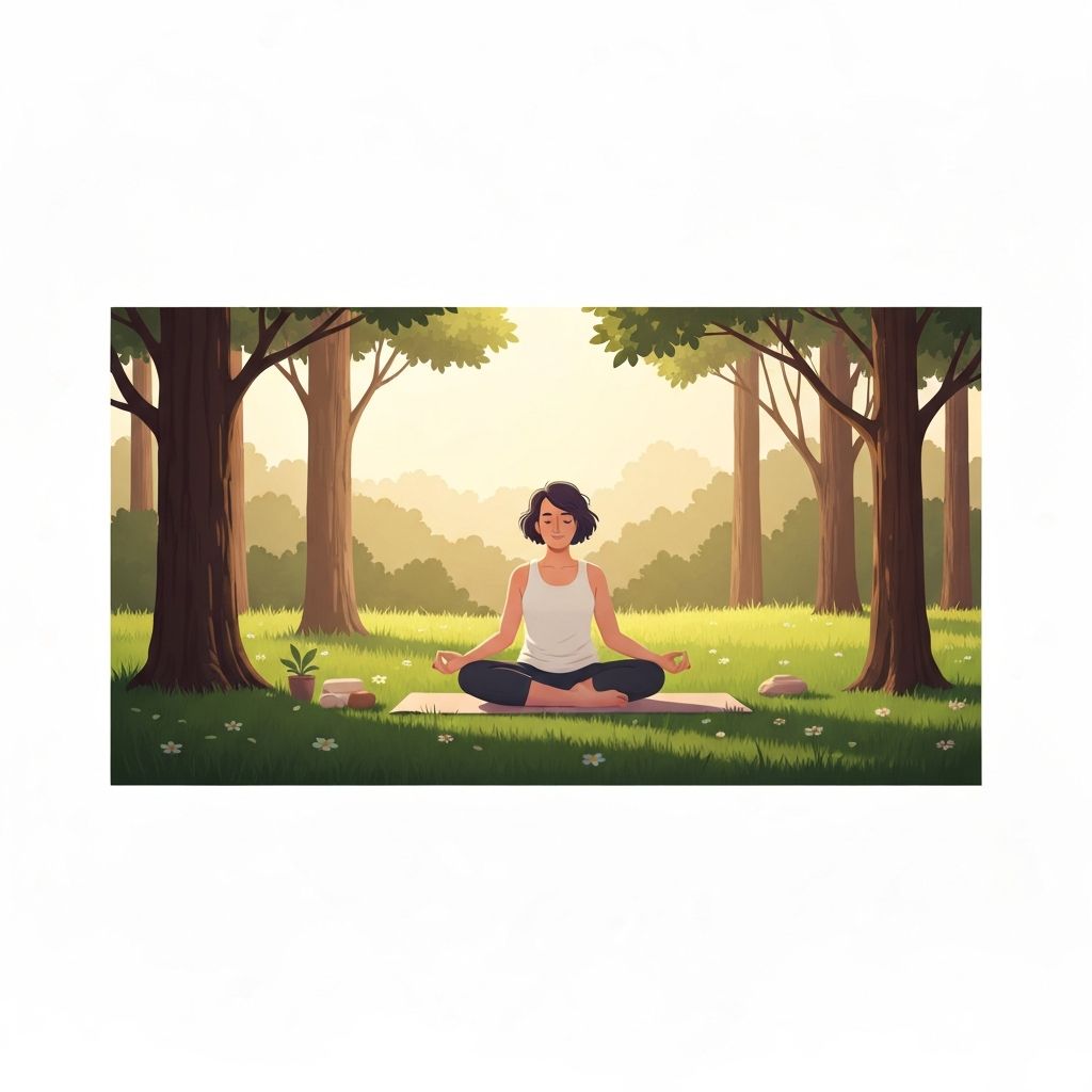 Peaceful relaxation and wellness in nature